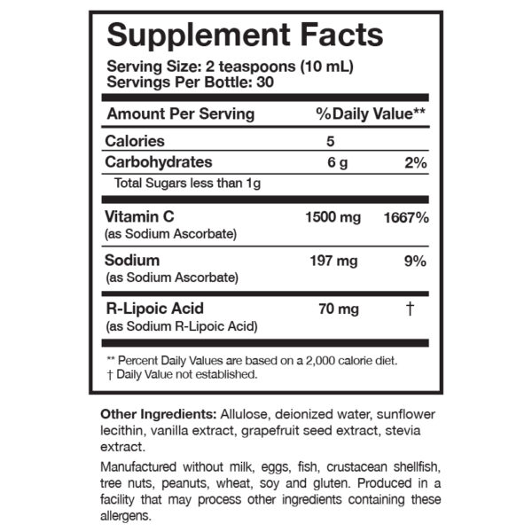 C-RLA™ Vanilla Caramel – Liposomal Vitamin C - Image 2